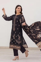 Black 3Pc Unstitch Suit - 09