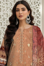 Beige 3Pc Unstitch Suit - 02