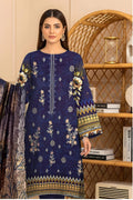 Navy Blue 3Pc Unstitch Suit - 07